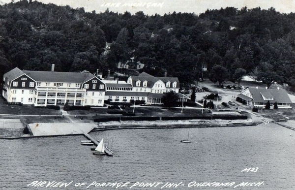 Portage Point Resort (Portage Point Inn) - Vintage Postcard